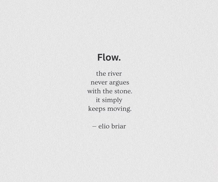 Let Life Flow